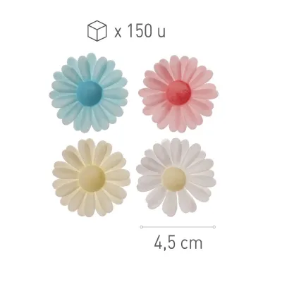 Margherite di carta commestibile Ø 4,5 cm, 150 pezzi