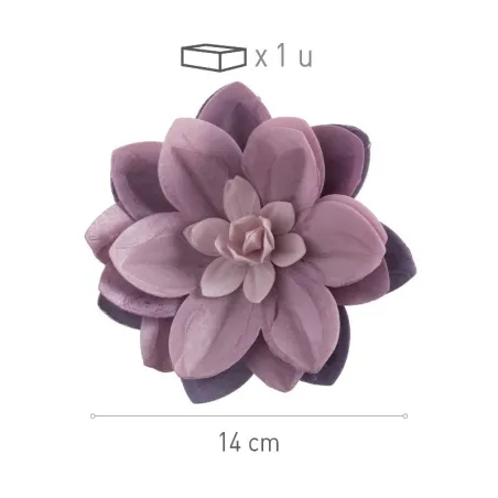 Purple water lily made of edible paper, Ø 14 cm