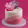Lilafarbene Seerose aus Esspapier, Ø 14 cm