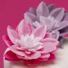 Lilafarbene Seerose aus Esspapier, Ø 14 cm