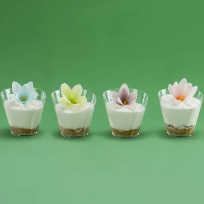 Fiori di carta commestibili colorati Ø 3,5 cm, 35 pezzi
