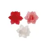 Seerosen weiss, rosa und rot aus Esspapier, Ø 4.5 cm