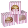 Emballer tes cupcakes en toute sécurité avec la boîte rose