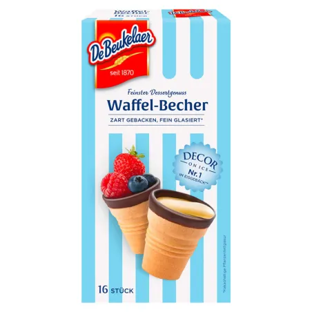 De Beukelaer gobelets à gaufres, 16 pièces