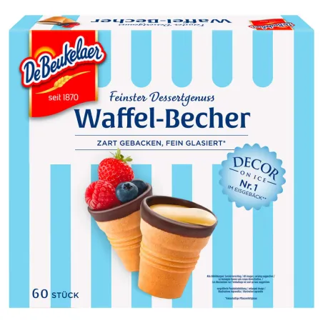 Gobelets à gaufres DeBeukelaer, 60 pièces