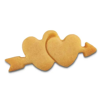 Tagliabiscotti Cuori con freccia per biscotti deliziosi
