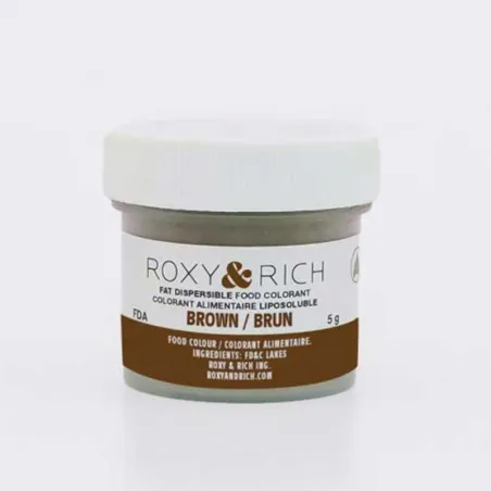 Colore in polvere per marrone cioccolato, 5 g