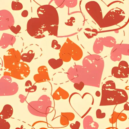 Chocolate tattoo hearts