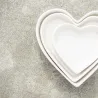 Bowl set heart latte, 3 pieces