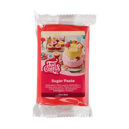 FunCakes roll fondant Fire Red, 250 g