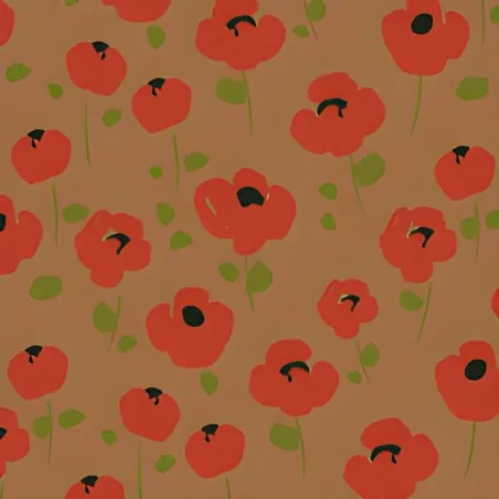 Chocolate tattoo poppies