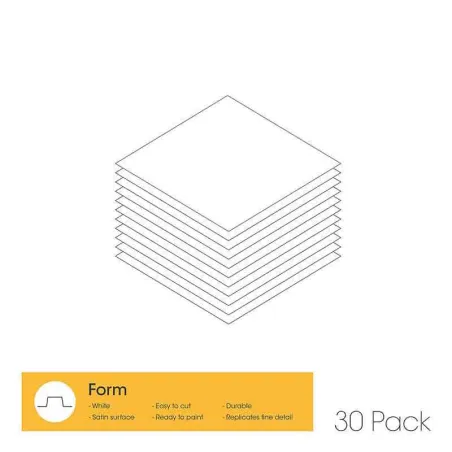 Foglio per termoformatrice, bianco, 0,5 mm, 30 pezzi