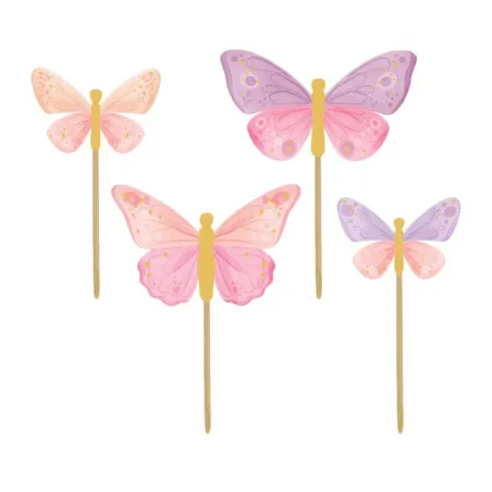 Cupcakes topper farfalle, 12 pezzi