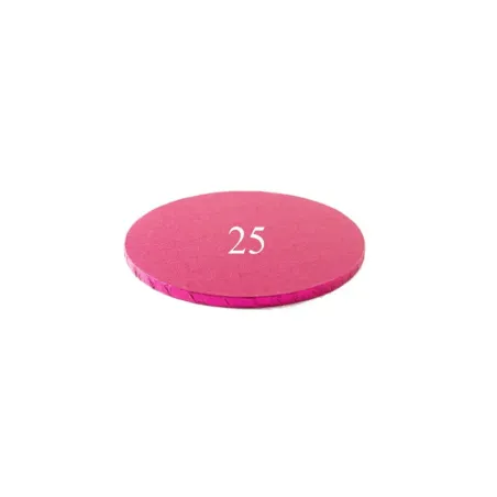 Cake plate round extra strong pink Ø 25 cm