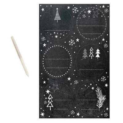 Tafelsticker mit Kreidestift, 24 Stück