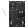 Tafelsticker mit Kreidestift, 24 Stück