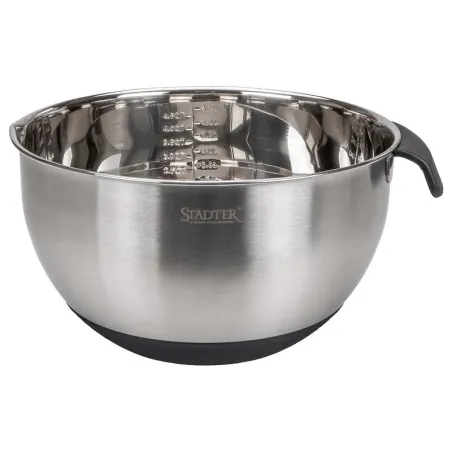 Bol mélangeur 24 cm en inox – avec poignée et fond en silicone, idéal pour les crèmes, pâtes et garnitures | miniSchoggi