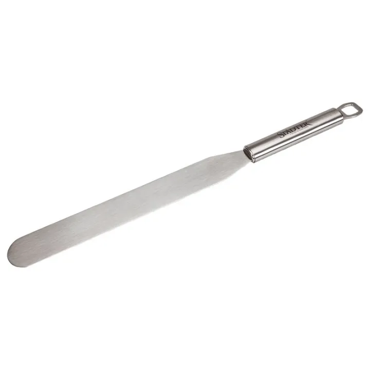 Spreading palette stainless steel 37.5 cm – for smooth cake coatings and even fillings | miniSchoggi