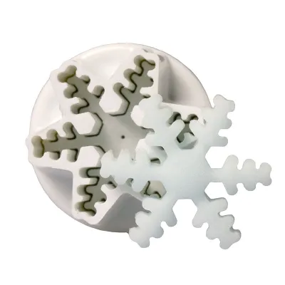 Mini snowflake cookie cutter set, 3 pieces for great decorations