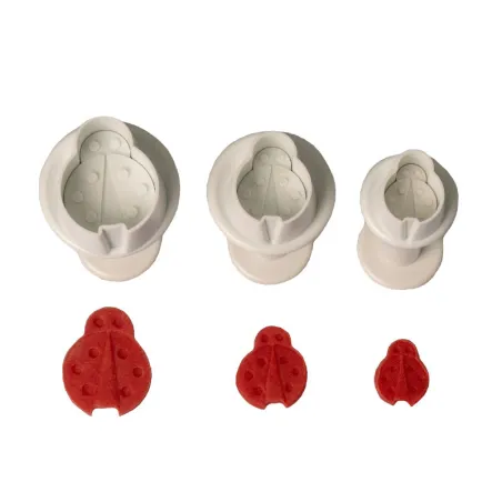 Ladybug cookie cutter set, 3 pieces for great decorations