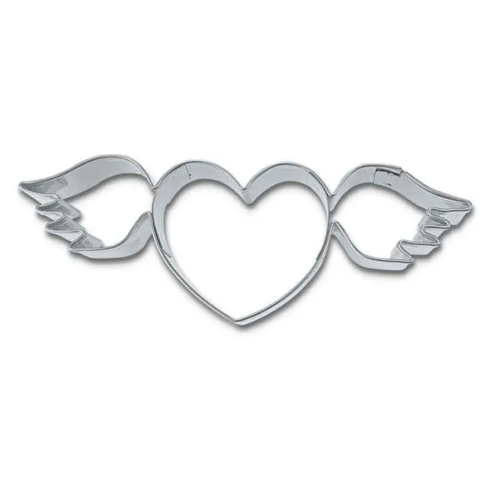 Cookie cutter heart with wings