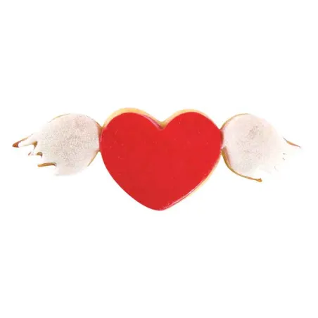 Tagliabiscotti Cuore con ali