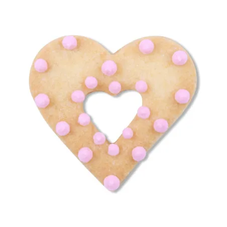 Heart in heart cookie cutter