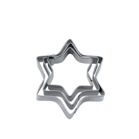 Cookie cutter set stars, 3 pieces