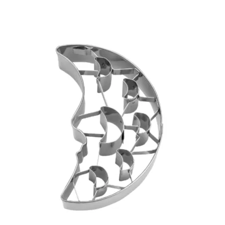 Cookie cutter half moon with small moons