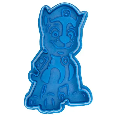 Paw Patrol Präge-Ausstecher Chase 8 cm – für Guetzli, Fondant und Motivtorten | miniSchoggi
