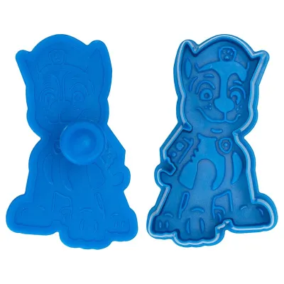 Paw Patrol Präge-Ausstecher Chase 8 cm – für Guetzli, Fondant und Motivtorten | miniSchoggi