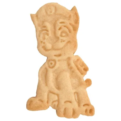 Paw Patrol Emporte-pièce gaufrage Chase 8 cm – pour biscuits, Fondant et gâteaux à motifs | miniSchoggi