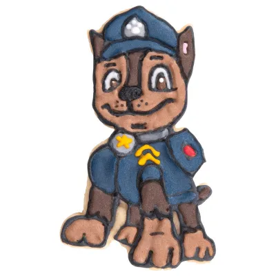 Paw Patrol Präge-Ausstecher Chase 8 cm – für Guetzli, Fondant und Motivtorten | miniSchoggi