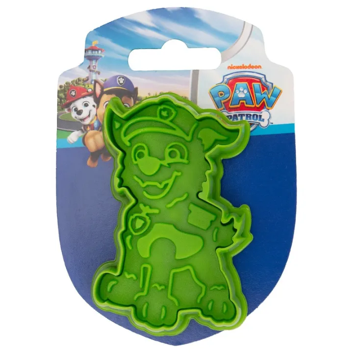 Paw Patrol Emporte-pièce à gaufrage Rocky 7.5 cm – pour biscuits, Fondant et gâteaux thématiques | miniSchoggi