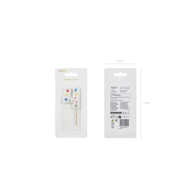 Bougie Confetti Chiffre 4
