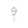 Confetti Candle Number 9