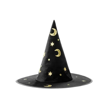 Witch hat black-gold