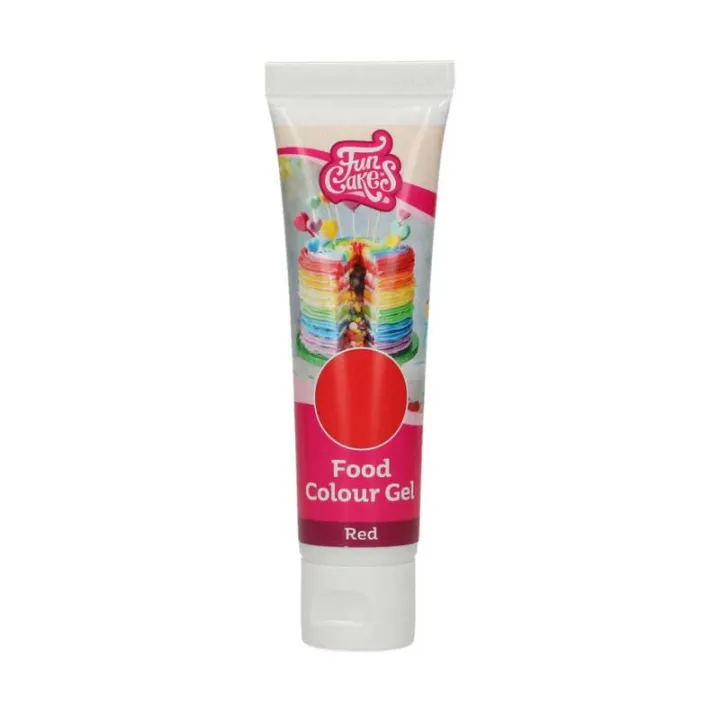 FunCakes Gel-Lebensmittelfarbe Rot, 30 g