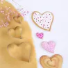 Set d'emporte-pièces Coeurs, 3 pièces