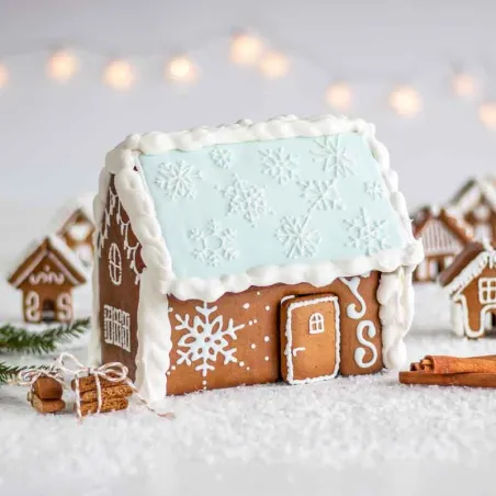 Set d'emporte-pièces maison en pain d'épices, 15 x 19 x 21 cm