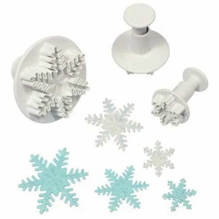 Cookie cutter set snowflakes, 3 pieces