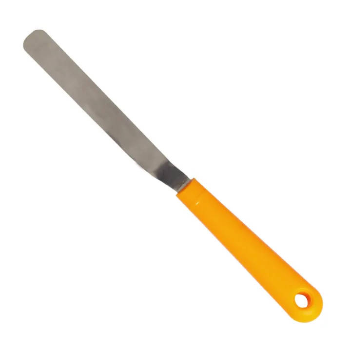 Angle spatula mini thin with plastic handle spreading cakes