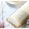 Bûche silicone mat Winter magic, 18 x 28.3 cm