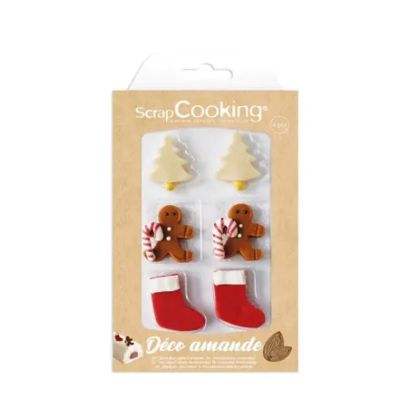 Marzipan Christmas decoration, 6 pieces