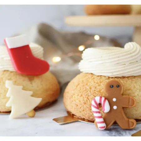 Marzipan Christmas decoration, 6 pieces
