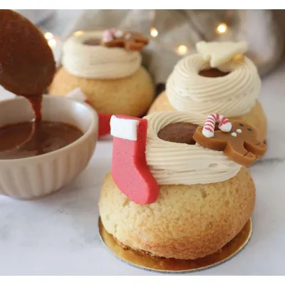Décoration en massepain Noël, 6 pièces