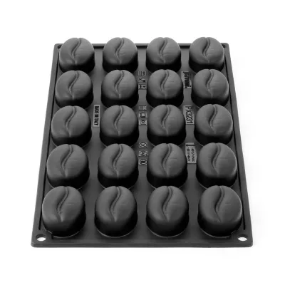 Silicone mold coffee bean large