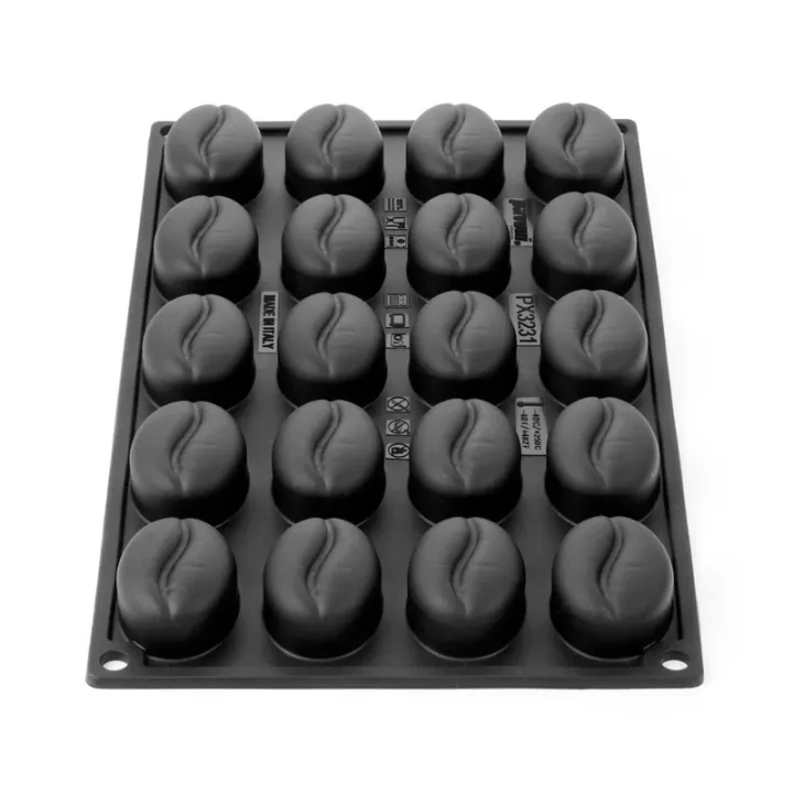 Silicone mold coffee bean large