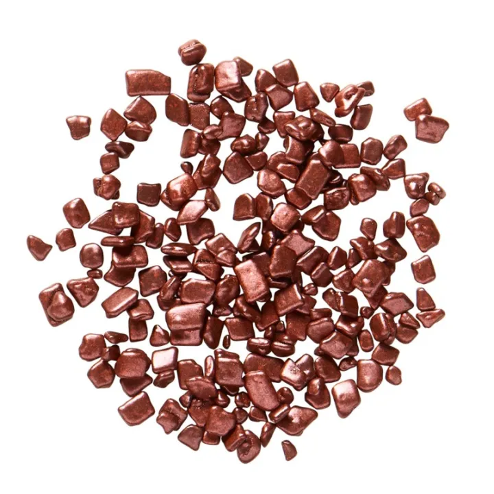 Granulés de chocolat rouge métallisé, 350 g