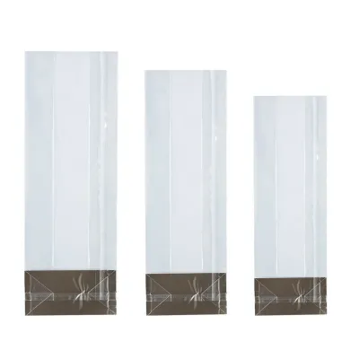 Transparent bag with solid bottom medium, 100 pieces